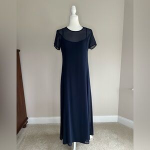 Chic Midnight Blue Maxi Dress